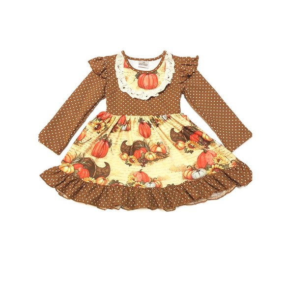 Other - Fall Pumpkin Harvest Thanksgiving Dress NEW 5-6